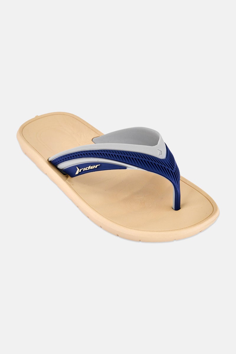 RIDER Men Free ll Thong Slip On Slippers, Beige - Image 1