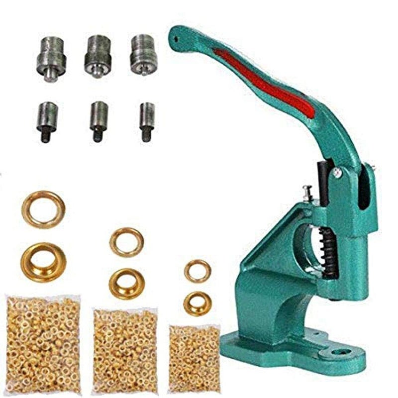 DIY Crafts DIY Crafts CTDIYHI34601 Hand Press Grommet Machine Grommets Eyelet Tool Kit 3 Die Hand Press Grommet Machine 024  - Image 1