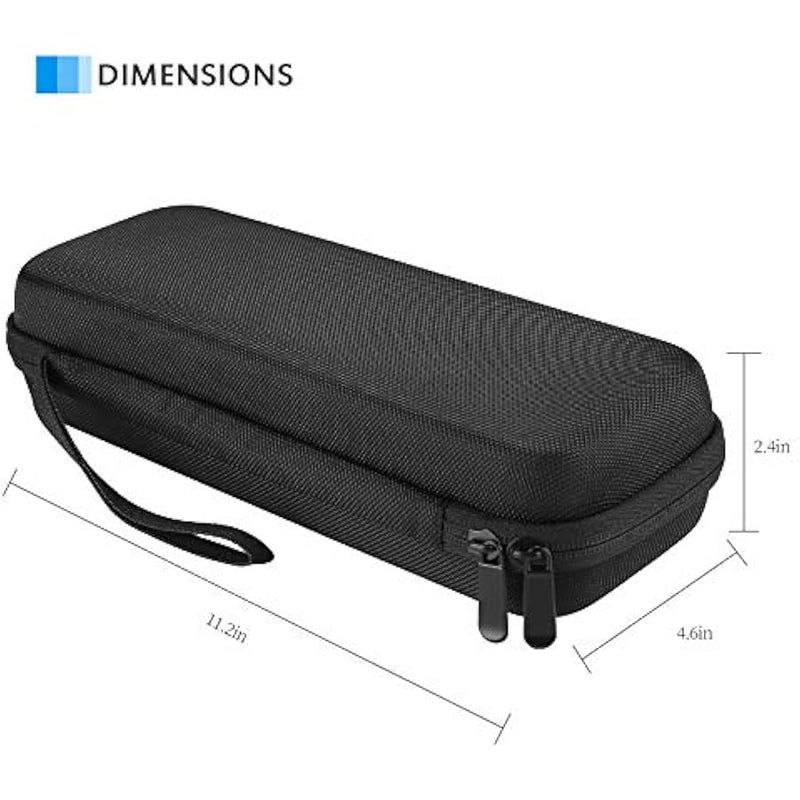بروكيس شنطة حمل صلبة لسماعة الطبيب، شنطة تخزين للسفر مضادة للصدمات لسماعات الطبيب 3 ام ليتمان/اومرون/ايه دي سي/ديكسي اي ام اس، مع جيوب شبكية اضافية للملحقات الصغيرة 【الجهاز غير متضمن】 - اسود - Image 2