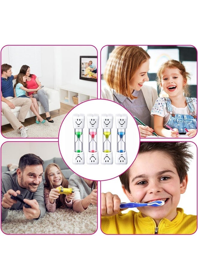 4Pcs 3 Minute Smiley Sand Timer for Kids, Toothbrush & Classroom Timer - Image 4