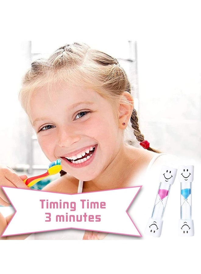 4Pcs 3 Minute Smiley Sand Timer for Kids, Toothbrush & Classroom Timer - Image 3