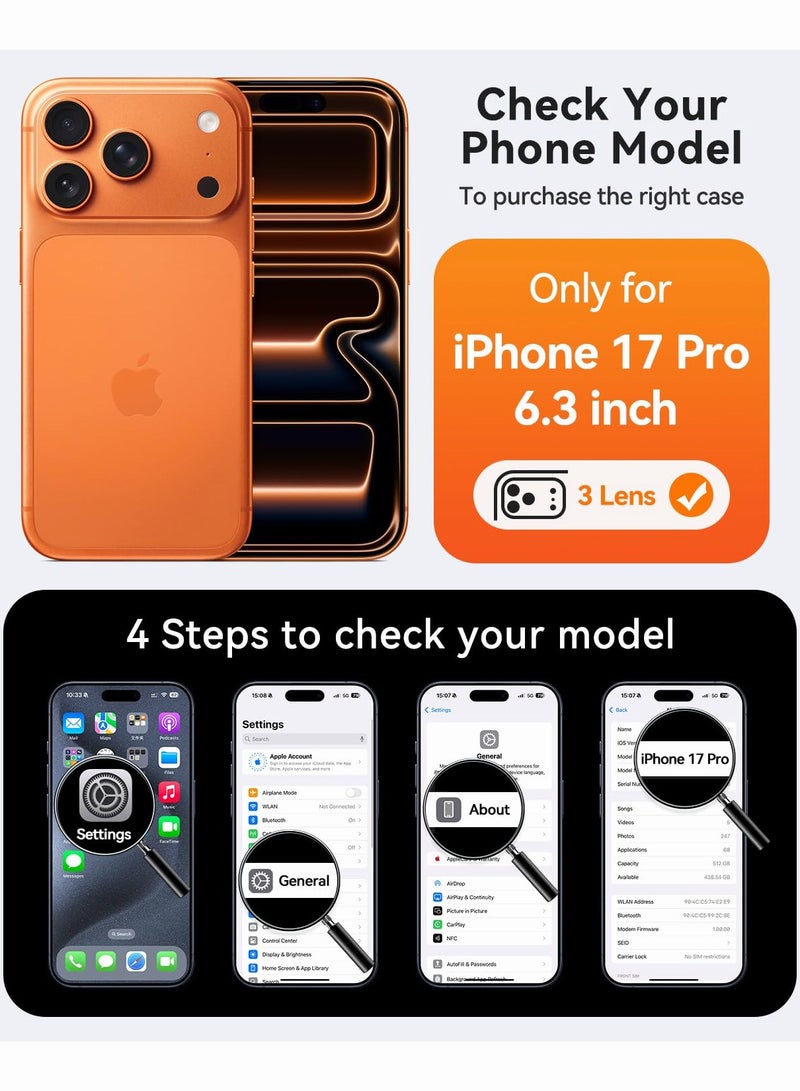 SOKAD MagSafe Matte Black Case for iPhone 17 Pro, Full Camera Protection - Image 2