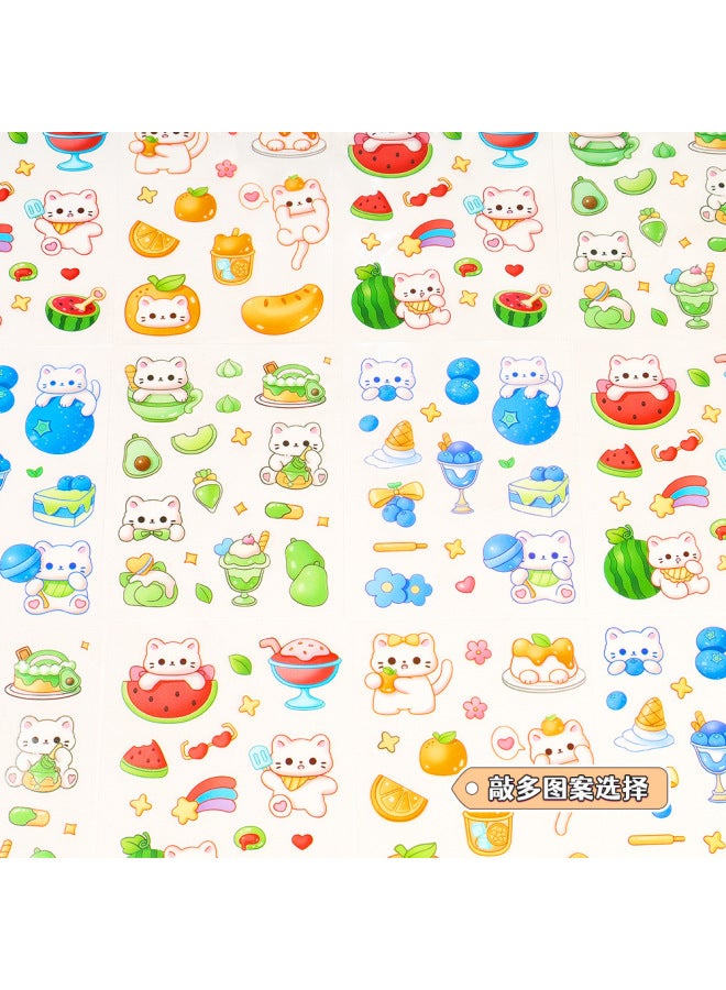 HELPS Creative Cartoon Stickers For Students Cute Pet Waterproof Self-adhesive Diy Handbook Stickers Water Cup Mobile Phone Case Decorative Stickers - Image 4