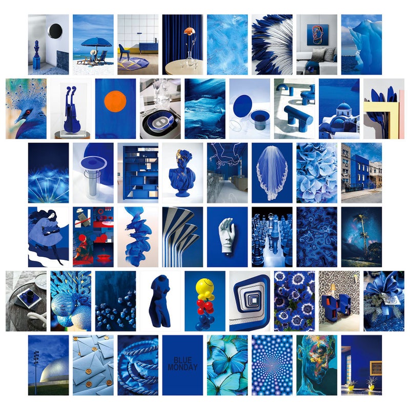 'S New 50 Posters Best-Selling Postcards Poster Decorative Paintings Color Aesthetic Warm Beige Cards - Image 1