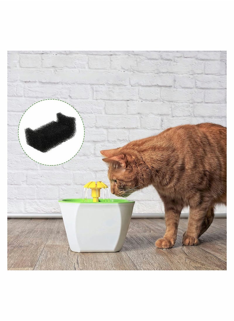 Y&D - 8 Pieces Sponge Filter for Cat Fountain Replacement Pet Water Foam Doggie Dispenser Accessories fit Dog Rabbit Drinking - Image 1
