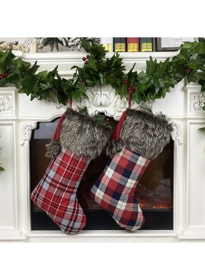 NIBEMINENT Tree Pendant Ornaments Socks Gift Bag Multicolour - Image 5