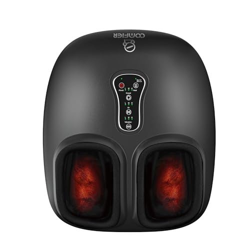 COMFIER جهاز تدليك القدمين COMFIER بتقنية الشياتسو مع تسخين FSA مؤهل HSA2026 جهاز تدليك القدمين المحسن لآلام التهاب اللفافة الأخمصية والأعصاب مع الاهتزاز والضغط 13 إنش هدايا عيد الحب للنساء والرجال - Image 2