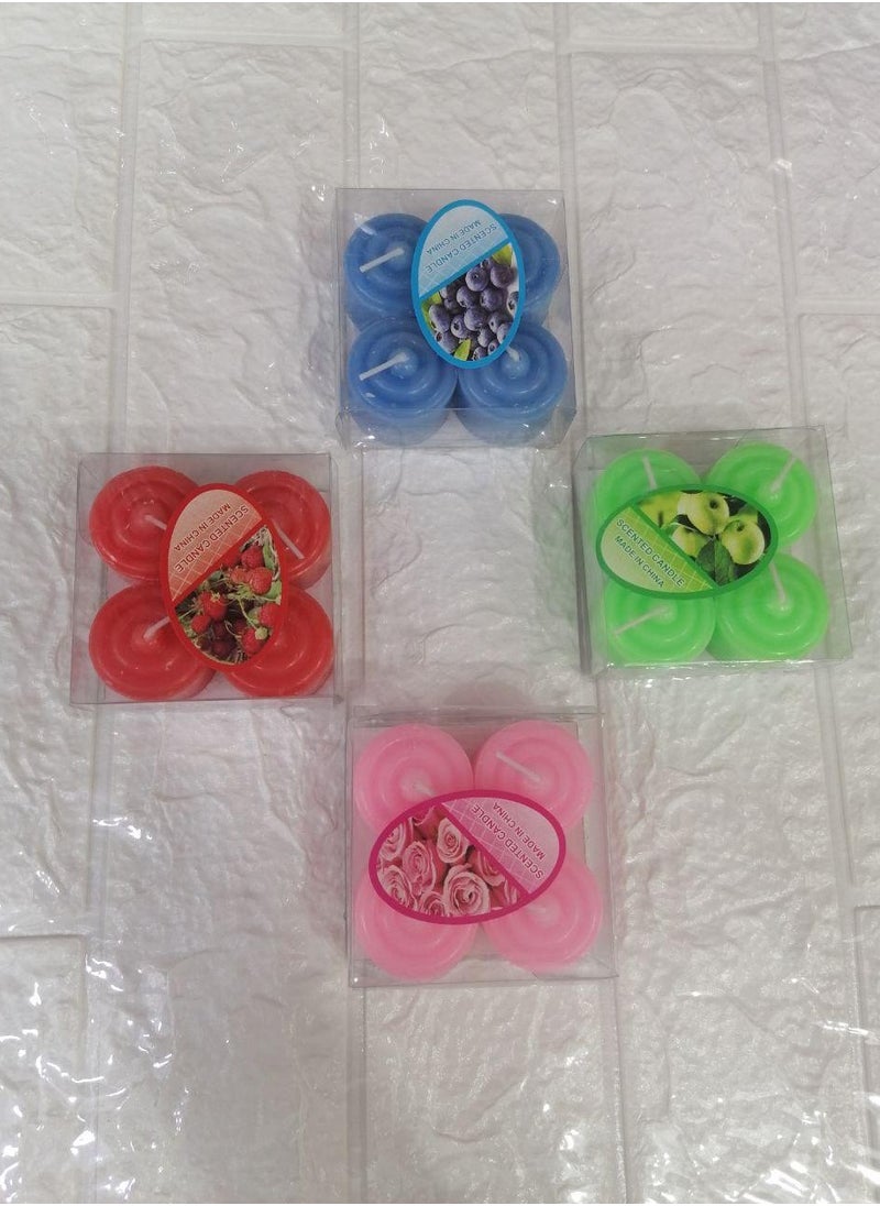Generic 4 Pack Candle Set (blue)  - Image 4