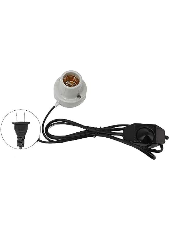 Reptile Ceramic Heat Lamp Holder, E27 Socket for Lizard Tortoise, Heat Light Switch, Universal Use (US Plug 120V) - Image 4
