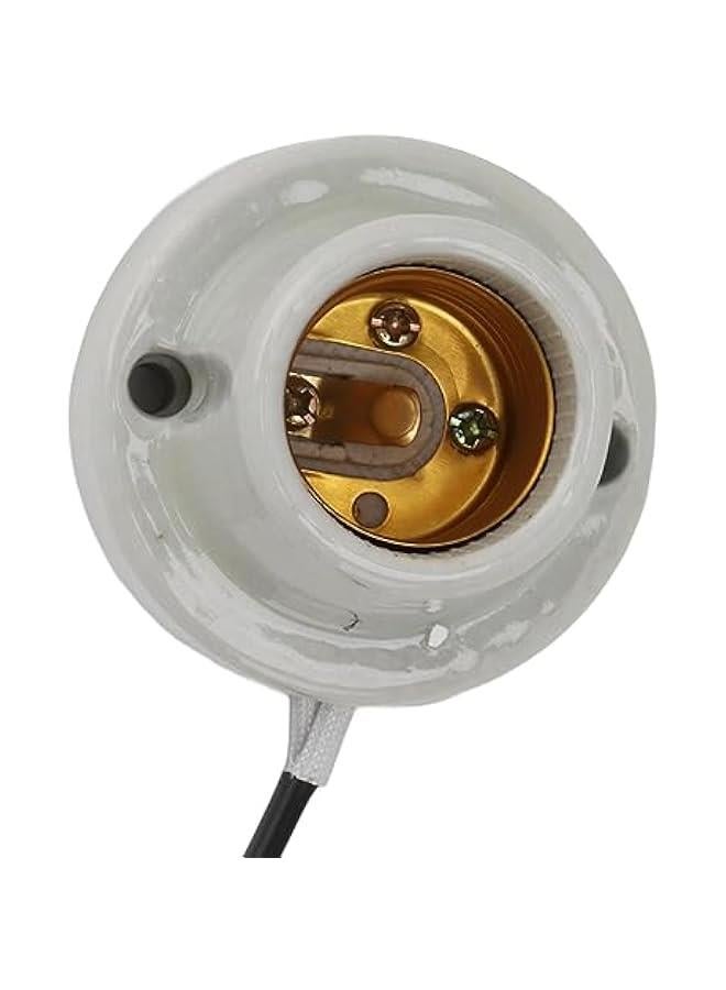 Reptile Ceramic Heat Lamp Holder, E27 Socket for Lizard Tortoise, Heat Light Switch, Universal Use (US Plug 120V) - Image 5