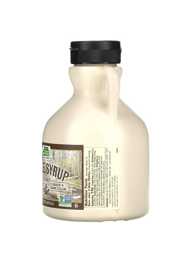 Now Foods NOW Foods, Real Food, Organic Maple Syrup, Grade A, Dark Color, 16 fl oz (473 ml)  - Image 2