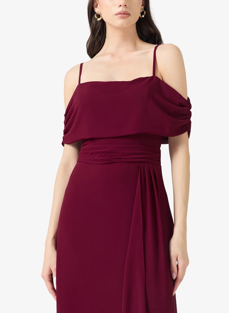 تي اف ان سي فستان ماكسي مدلين عنابي - Image 3