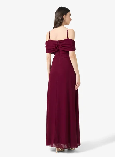 tfnc burgundy dress Celena Maxi Dress | Burgundy Burnout | Womens