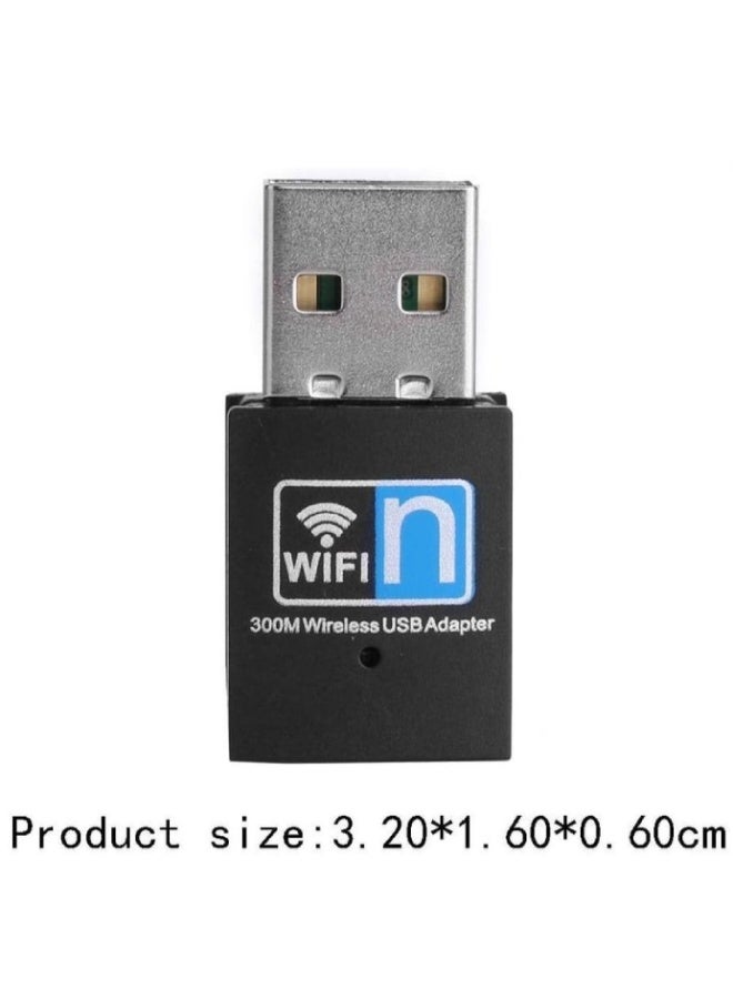 300Mbps Mini USB WiFi Adapter Dongle | Wireless Network USB 2.0 Receiver for PC & Laptop | Compatible with Windows, Linux & Mac - Image 3