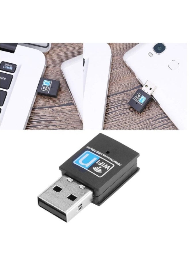 300Mbps Mini USB WiFi Adapter Dongle | Wireless Network USB 2.0 Receiver for PC & Laptop | Compatible with Windows, Linux & Mac - Image 5