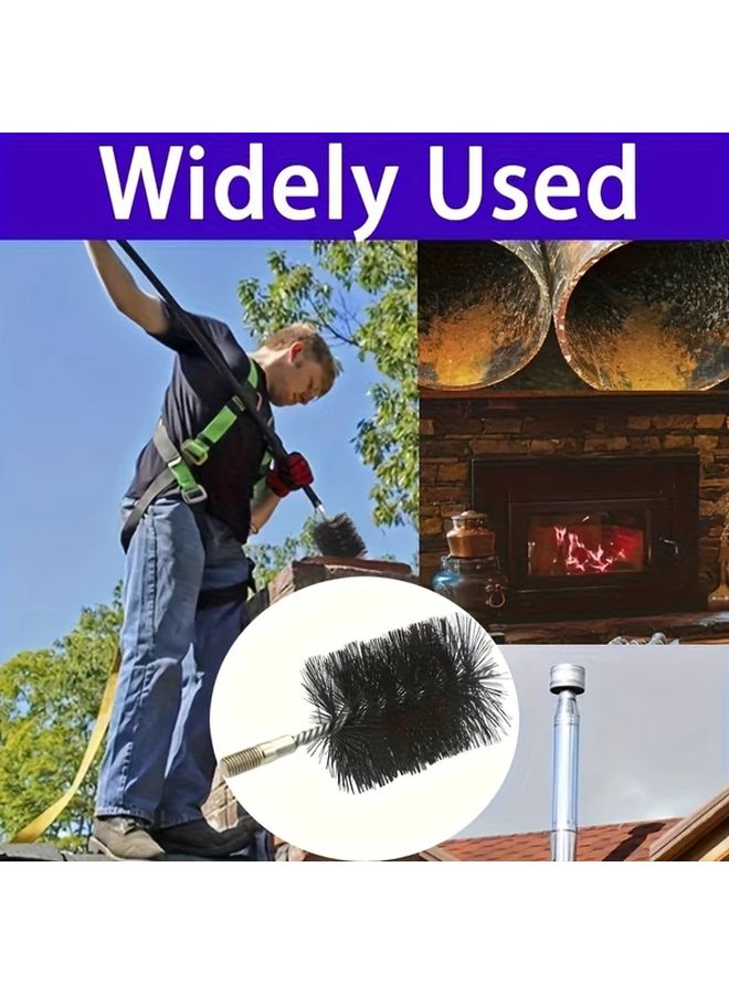 3 Piece Set Stainless Steel Chimney Brushes 30 50 80mm Rust Resistant Boiler Cleaning - Image 4