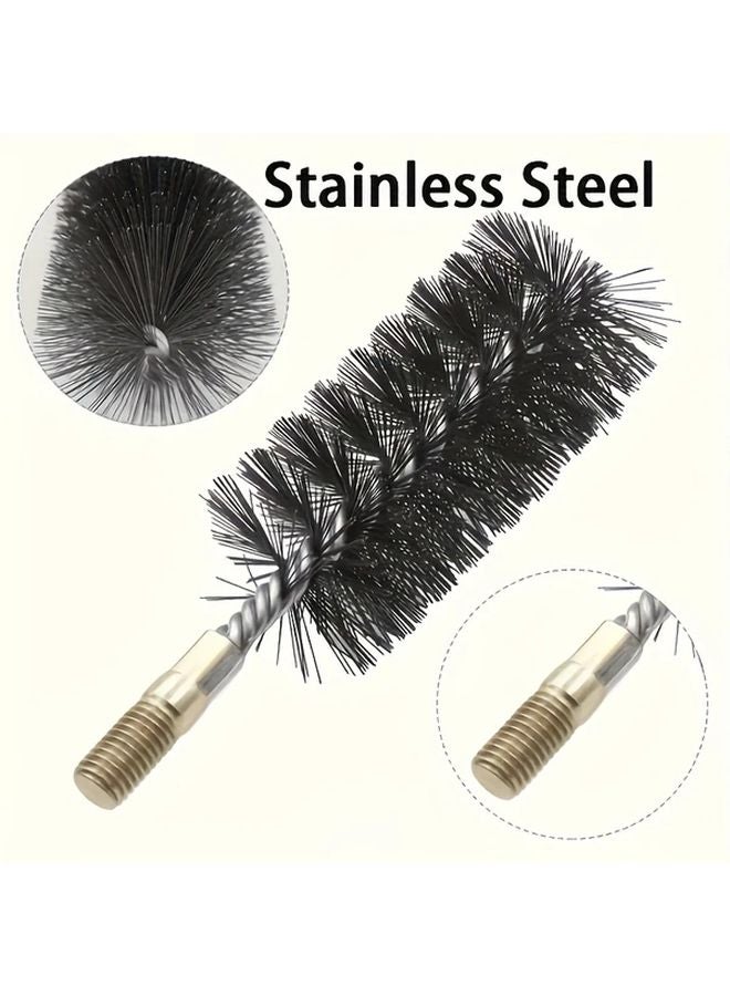3 Piece Set Stainless Steel Chimney Brushes 30 50 80mm Rust Resistant Boiler Cleaning - Image 2