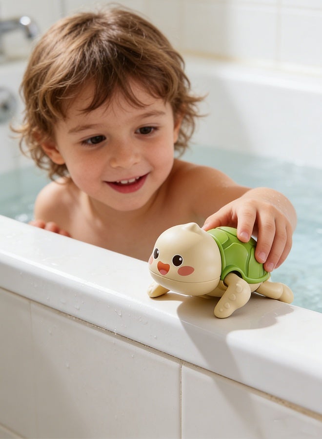 ألعاب حمام الأطفال 5 قطع ألعاب حوض استحمام للأطفال، لعبة دش عائمة، لعبة لطيفة على شكل عقارب الساعة، حوض استحمام للسباحة، لعبة حمام سباحة للأولاد والبنات، مجموعة ألعاب حمام مائية لطيفة، ألعاب حمام حيوانات لطيفة، هدايا عيد ميلاد للأطفال الصغار بعمر 1+ - Image 3