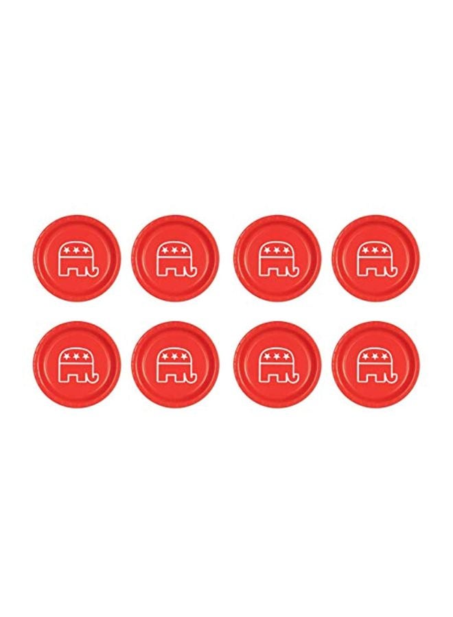 8-Piece Paper Plate Set 58029-R 9inch