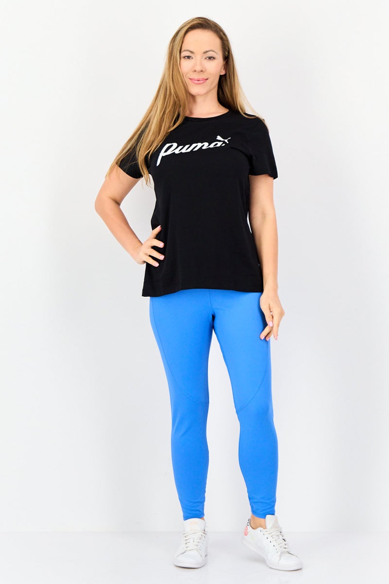 PUMA Women Sportswear Fit Short Sleeve Outdoor T-Shirt, Black - Image 3