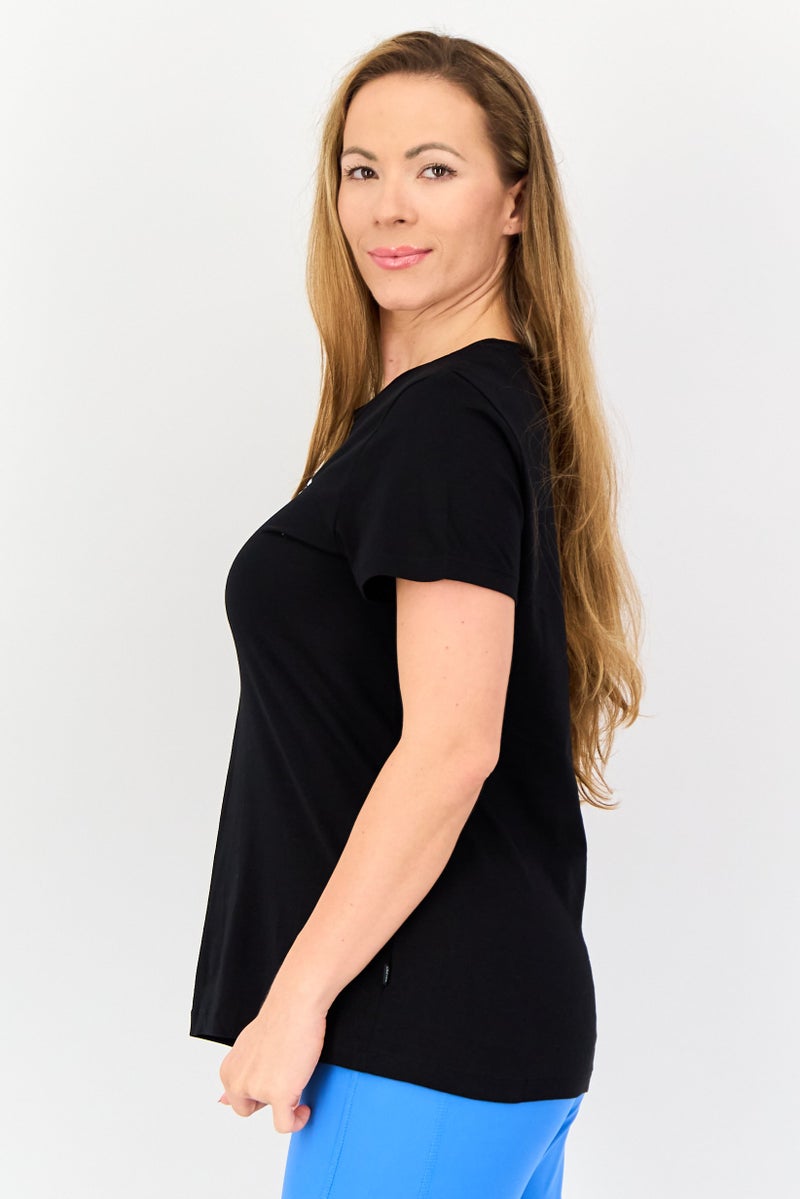 PUMA Women Sportswear Fit Short Sleeve Outdoor T-Shirt, Black - Image 2