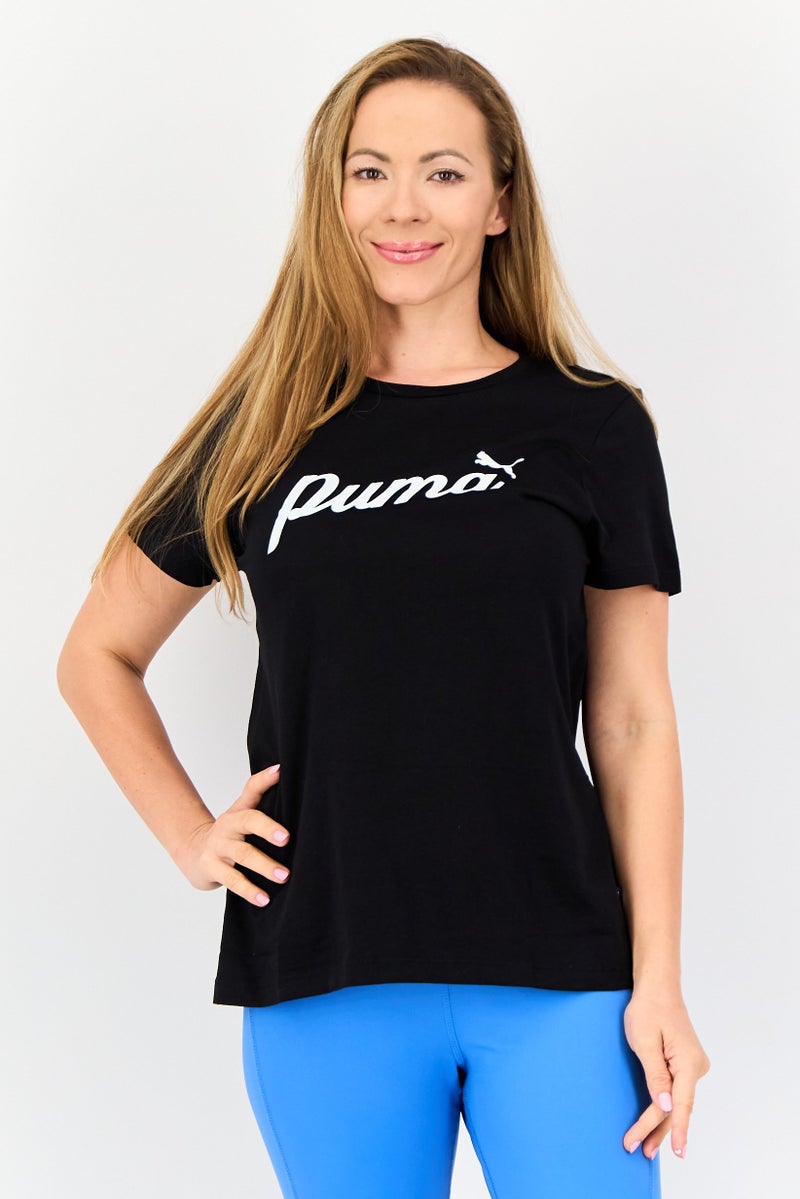 PUMA Women Sportswear Fit Short Sleeve Outdoor T-Shirt, Black - Image 1