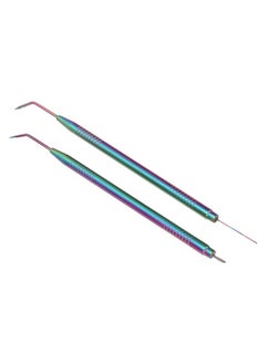 Brrnoo 2 Pieces Eyelash Lift Perm Toollash Separator Tint Toolstainless Steel Lash Lift Rods Tool With Comb For Eyelash Eyebrow Perming Tinting Curling Extensions (Colorful)  - Image 1