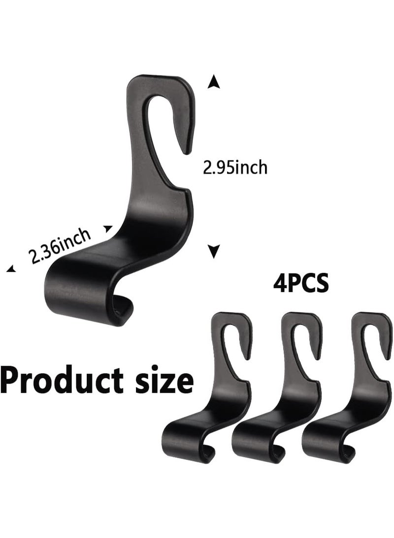 Car Hooks – Durable Headrest Hooks for Car | Car Purse Hook Holds Bags, Groceries & Essentials | Purse Hooks for Car That Don't Slip | Must-Have Car Hanging Accessories – 4-Pack, Easy Install - Image 2