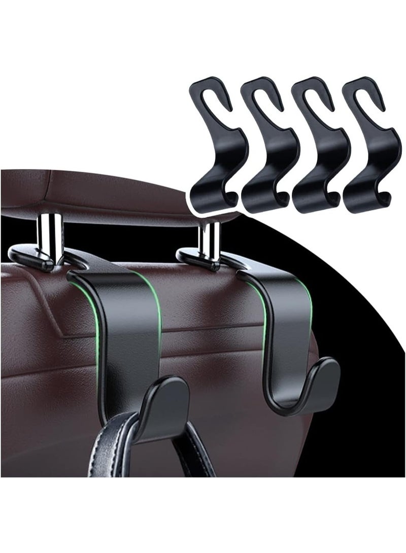 Car Hooks – Durable Headrest Hooks for Car | Car Purse Hook Holds Bags, Groceries & Essentials | Purse Hooks for Car That Don't Slip | Must-Have Car Hanging Accessories – 4-Pack, Easy Install - Image 1