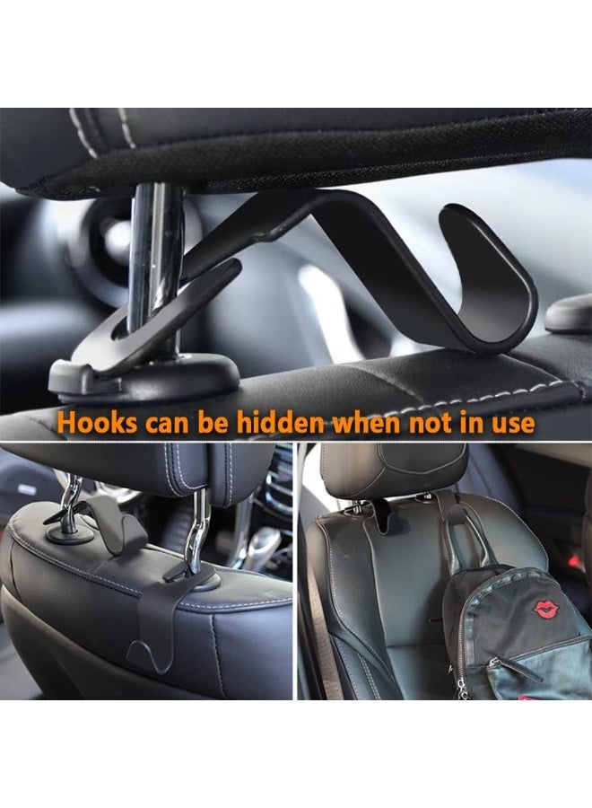 Car Hooks – Durable Headrest Hooks for Car | Car Purse Hook Holds Bags, Groceries & Essentials | Purse Hooks for Car That Don't Slip | Must-Have Car Hanging Accessories – 4-Pack, Easy Install - Image 4