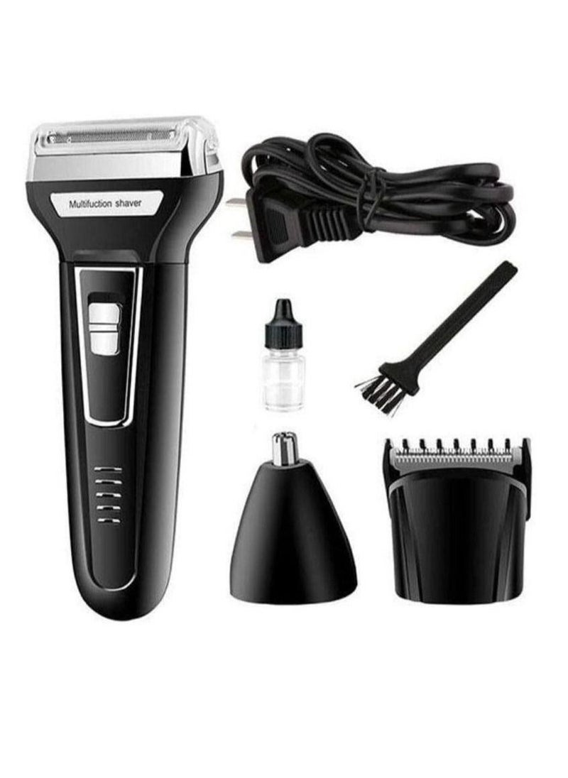 ELTRAZONE 3 in 1 Electric Razor Men Beard Trimmer Rechargeable Waterproof Shaver Professional Cordless Hair Clippers Nose Hair Trimmer Grooming Set  - Image 1