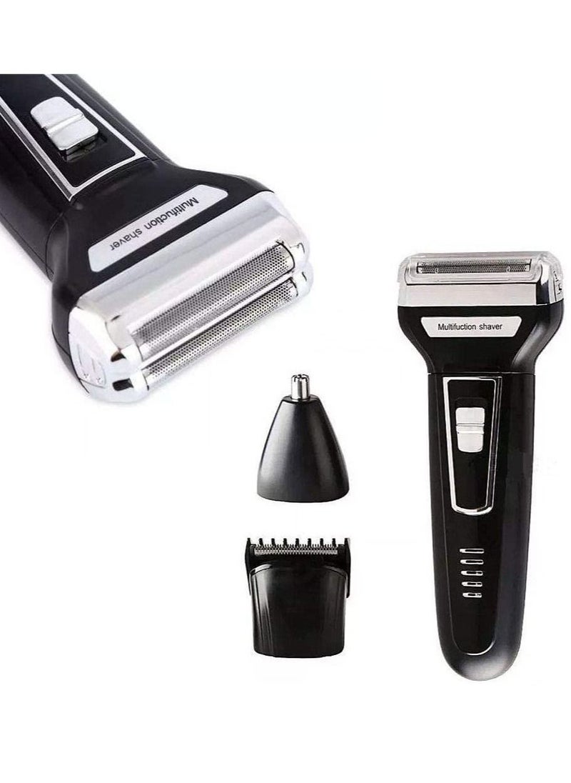 ELTRAZONE 3 in 1 Electric Razor Men Beard Trimmer Rechargeable Waterproof Shaver Professional Cordless Hair Clippers Nose Hair Trimmer Grooming Set  - Image 2
