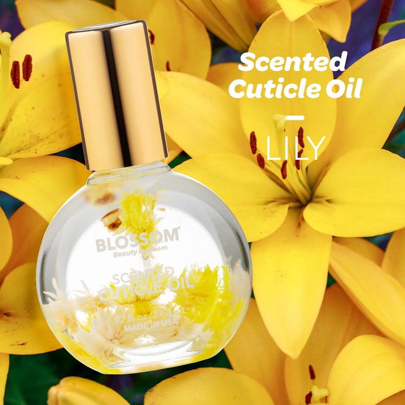 Blossom Cuticle Oil for Nails, Hydrating, Moisturizing, Scented Nail Oil Cuticle Care, Infused with Real Flowers, Made in USA, 0.92 fl. oz, Lily - Image 2