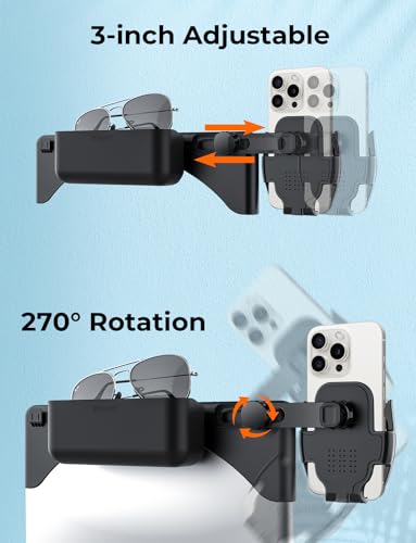 FITALLUS Premium Tesla Phone Mount & Holder for Model Y (2019-2024) & Model 3 (2018-2023),Snap-On Screen Clip with Scratch-Free Felt Base, Solid Alloy Arm - Image 2