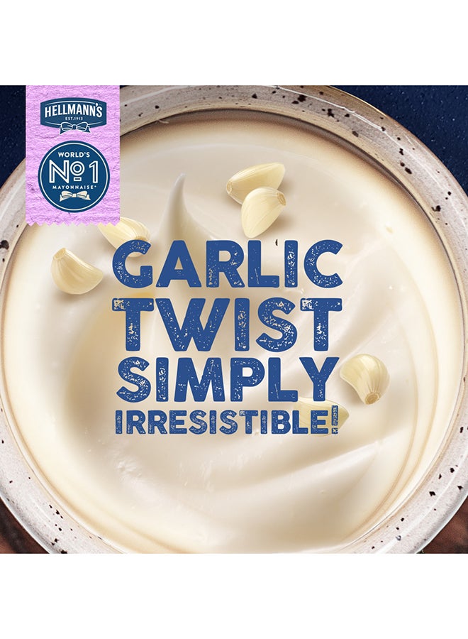 Hellmann's Flavoured Mayonnaise, Ideal as s dip, dressing or spread, Garlic, 100% recycled plastic bottle, 235g - Image 3