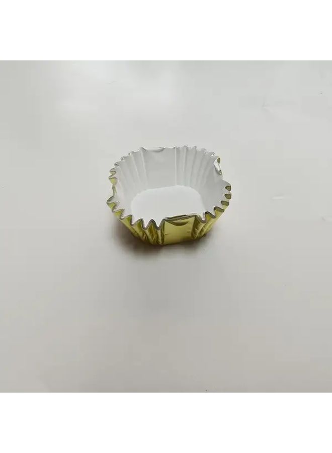 Golden Square Foil Cupcake Cups 100Pcs Waterproof Baking For Holidays Parties - Image 5