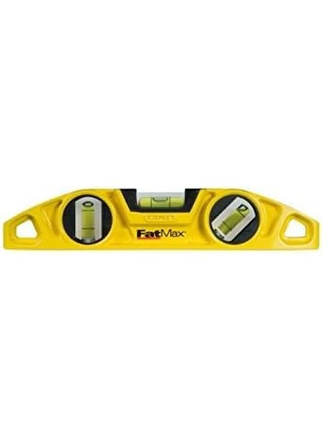 Stanley Fatmax Torpedo Magnetic Level Aluminium 25Cm 3 Vials Yellow  - Image 3