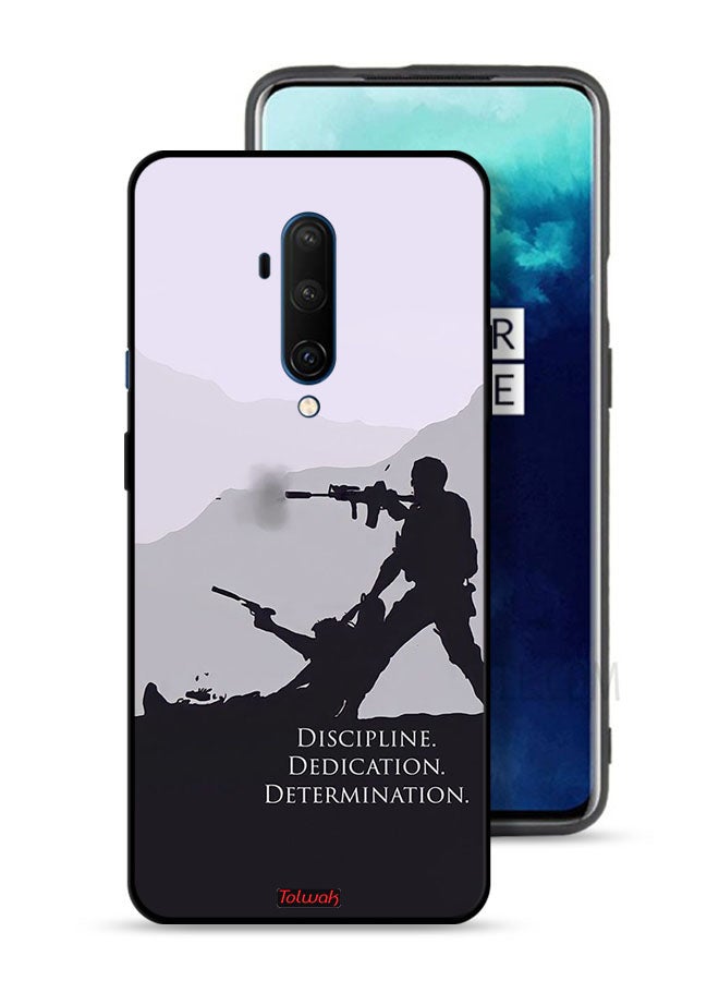 Tolwak OnePlus 7T Pro Protective Case Cover Discipline Dedication Determination - Image 1