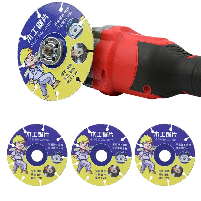 Manganese Steel Circular Saw Blades 3PCS Set High Hardness For Wood Tires PVC Cutting - Image 5