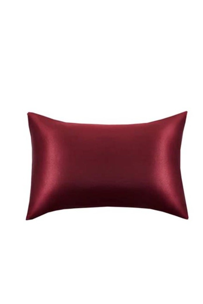 بليس غطاء وسادة ناعم من الساتان مارون 70x50سم - Image 2