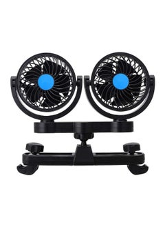 Electric Car Fans for Rear Seat Passenger Portable Car Seat Fan, 4 Inches 12V Headrest 360° Rotatable Backseat Car Cooling Air Fan with Lighter Plug for Vehicles, SUV, RV, Boat