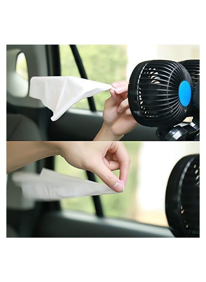 Generic - Electric Car Fans for Rear Seat Passenger Portable Car Seat Fan, 4 Inches 12V Headrest 360° Rotatable Backseat Car Cooling Air Fan with Lighter Plug for Vehicles, SUV, RV, Boat - Image 1