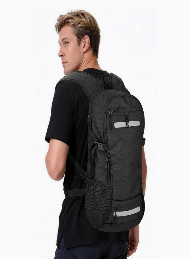 Zavothy Hydration Backpack with 3L Water Bladder Small Hiking Water Backpack Lightweight Hydration Pack Insulated Daypack for Hiking Cycling Running Climbing Camping Black - Image 3