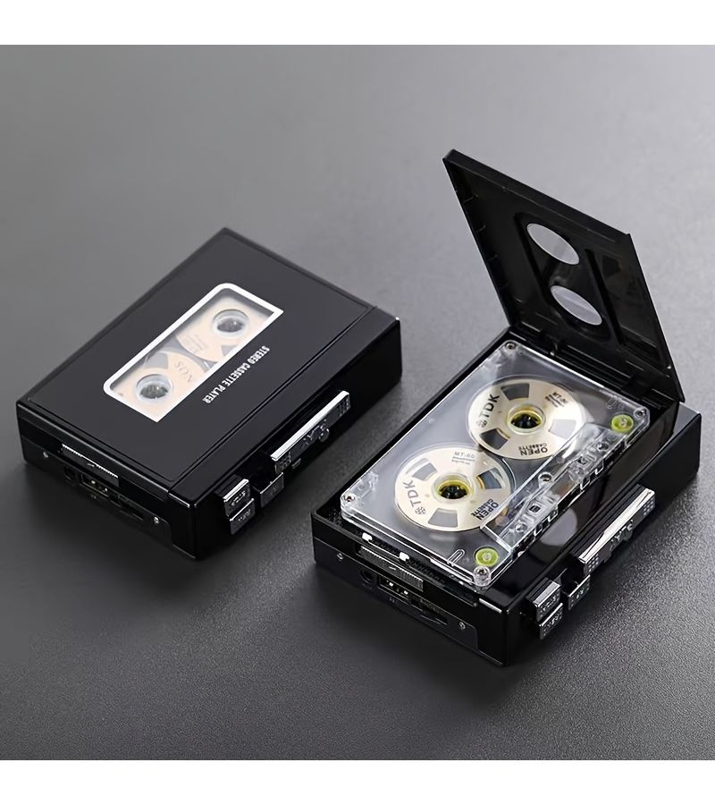 Upgraded Black Cassette Player K88 Retro Tape Player Classic Multifunctional Cassette Player With USB Transcription And MP3 Converter Re Recording Function USB Playback Cassette Player Supports FAT32 Format USB Drive - Image 3
