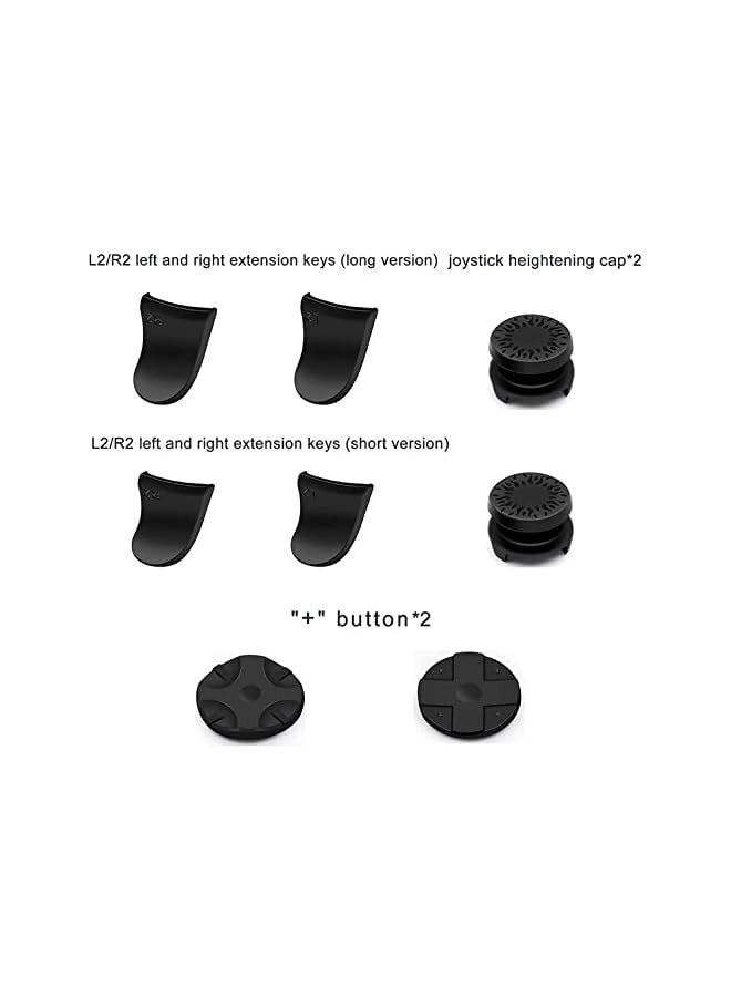 بروماس مجموعة أدوات الملحقات المتوافقة مع وحدة التحكم DualSense، عصا التحكم بمقابض الإبهام + موسع الزناد L2 R2 + وحدة التحكم بزر D-pad، قطع بديلة مضادة للانزلاق - Image 5