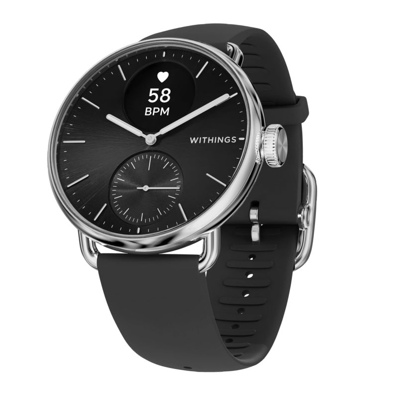 WITHINGS ScanWatch 2 Hybrid Smart Watch Heart Rate Monitoring Fitness Tracker Cycle Tracker Sleep Monitoring GPS Tracker 30Day Battery Life Android Apple Compatible HSAFSA - Image 2