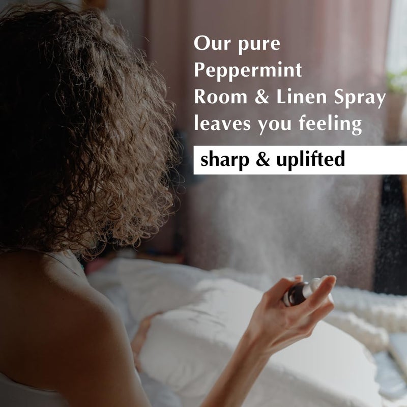 Aromafume Aromafume Peppermint Room Linen Pillow Spray100Ml338 Fl OzWith Pure Peppermint Essential OilAromatherapy Spray For Relaxation Sleep Stress ReliefMist For Bedding Fabrics  - Image 4