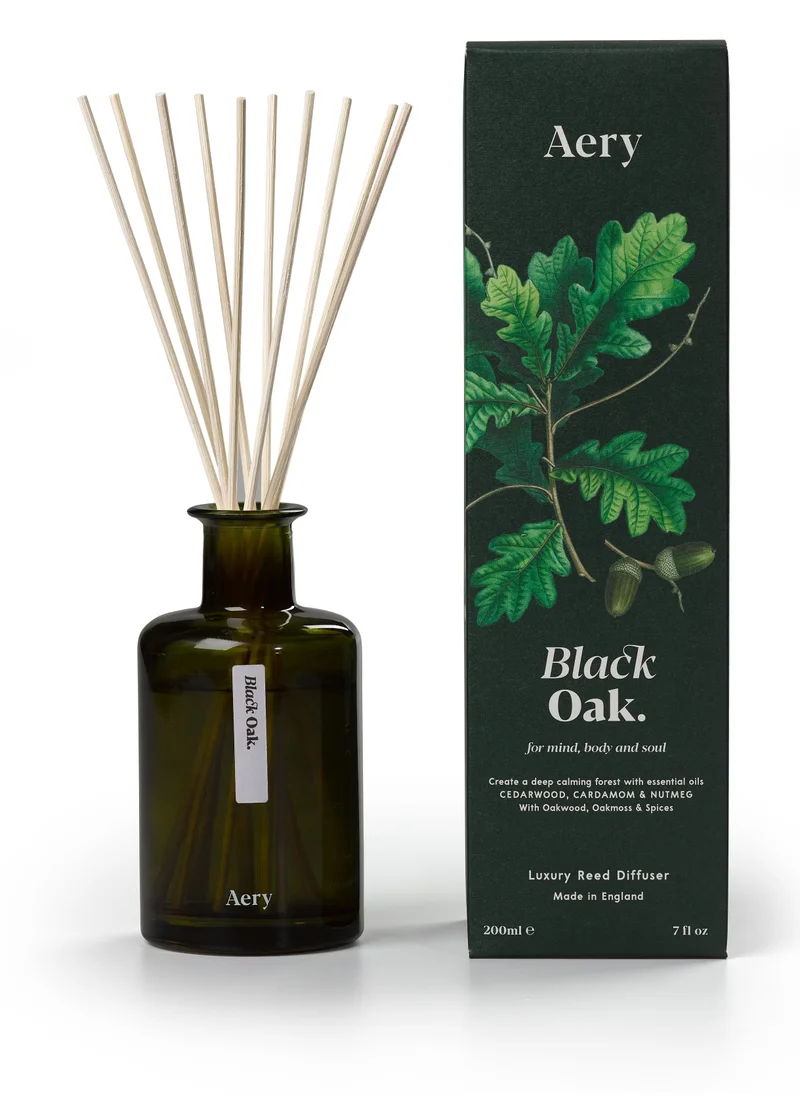 ايري ليفينج Aery Living Black Oak Reed Diffuser Cedarwood Cardamon And Nutmeg