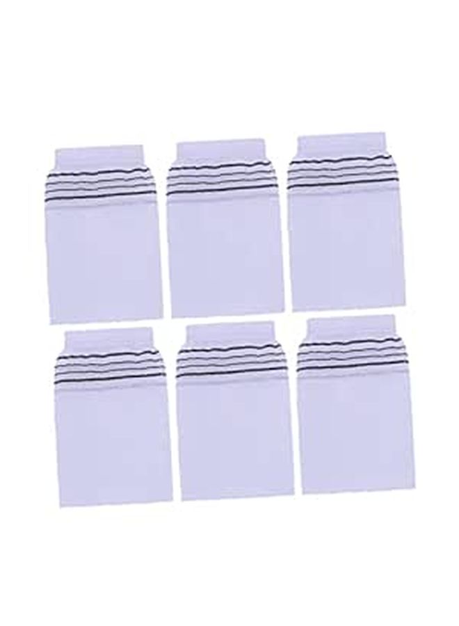 Exfoliating Bath Gloves Coarse Texture Soft Comfortable Sauna Home Use White 10Pcs - Image 1