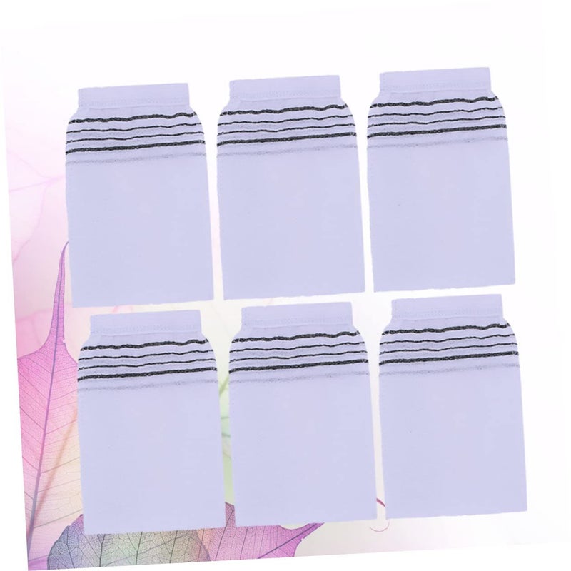 Exfoliating Bath Gloves Coarse Texture Soft Comfortable Sauna Home Use White 10Pcs - Image 3